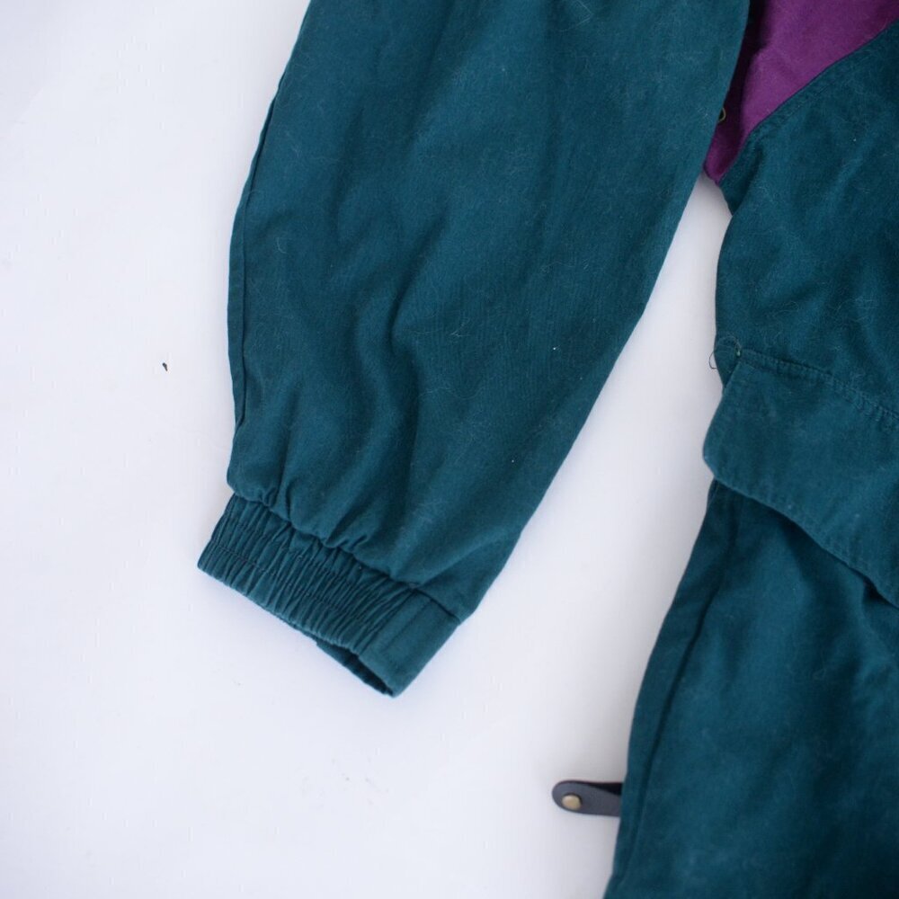 Vintage Jeremy Slade International Green Purple Zip Up Nautical Jacket Large - Picture 9 of 12